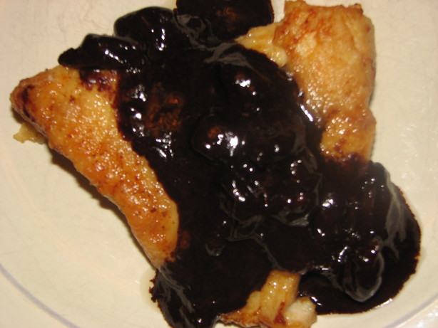 Chicken Breasts With Brandied Cherry-Chocolate Sauce. Photo by Elmotoo