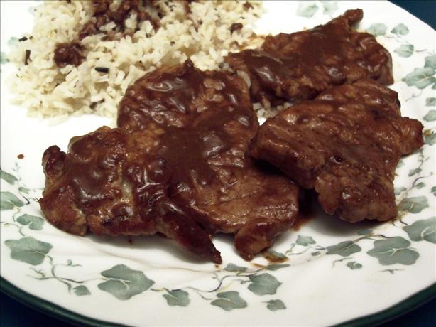 Pork Medallions With Chocolate-Orange Sauce. Photo by Debbie R.