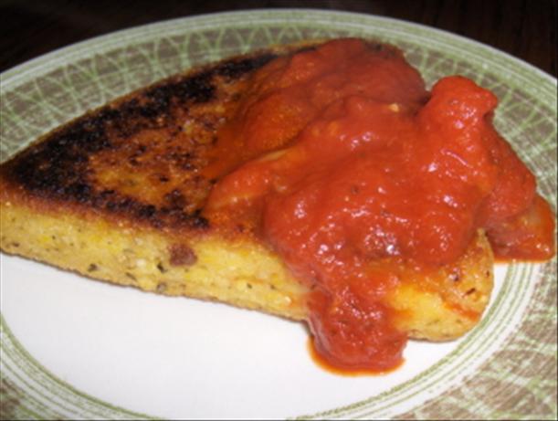 Basil Cheese Polenta Wedges. Photo by SweetySJD