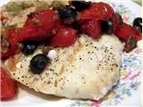 Baked Cod With Tomato-Olive Tapenade