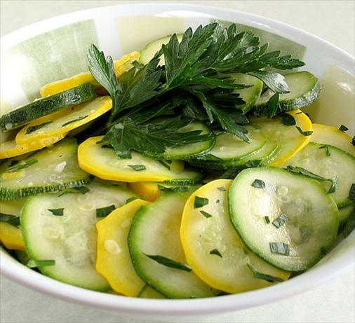 Zucchini Marinata (Marinated Zucchini Salad). Photo by Calee