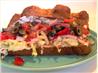 Uncle Bill's Open Face Hoagie With Cream Cheese and Black Olives. Recipe by William (Uncle Bill) Anatooskin