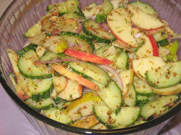 Apple Pear Cucumber Salad. Photo by Lori Mama