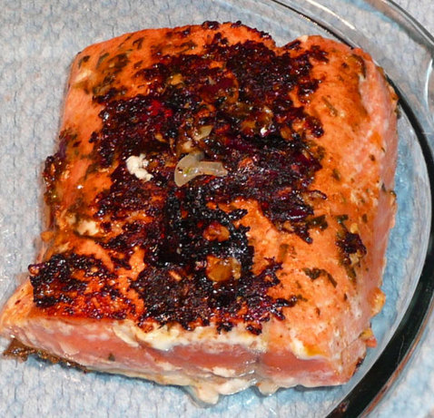 Pan Seared Moroccan Salmon. Photo by Mikekey