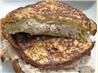 French-Toasted Ham, Turkey and Cheese Sandwich. Recipe by Kittencalskitchen