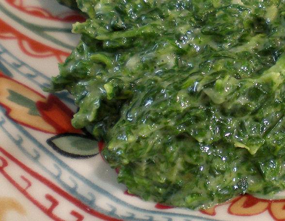 Berghoff's Creamed Spinach. Photo by Sandi (From CA)