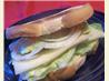 Three Avocado Sandwiches