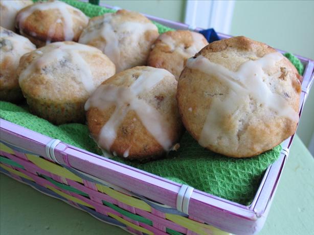 Easter Hot Cross Muffins. Photo by Redsie