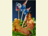 Eagles Grilled Shrimp Wrapped in Patriots Prosciutto