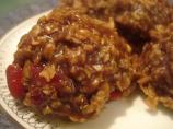 No Bake Chocolate Cover Cherry Oatmeal Cookies