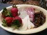 Antipasto of Prosciutto, Cheese, Strawberries and Balsamic Onion. Recipe by Mikekey