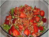 Spring Mix Strawberry Asparagus Salad. Photo by Kay Demonbren