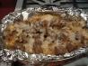 Spaghetti With a Brown Sauce Baked in Foil. Recipe by LMillerRN