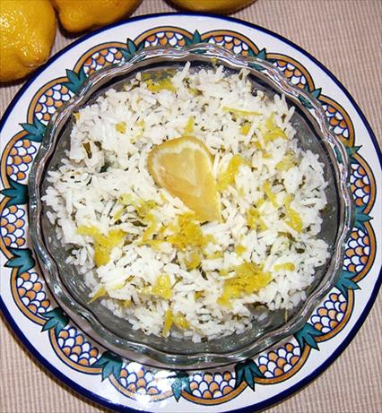 Lemony Rice With Olive Oil Drizzle. Photo by Kathy228