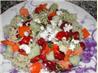 Garden Greek Pasta Salad. Recipe by FLYing4Me