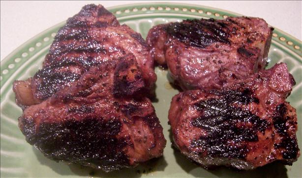 Greek Grilled Lamb Chops in Wine and Honey Marinade. Photo by lazyme