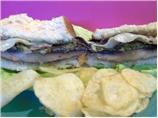Nigella Lawson Portobello Mushroom Cheesesteak Sandwich