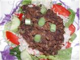 Refried Black Bean Salad