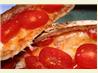 Breakfast Tomato/Cheese Pita. Recipe by Bergy