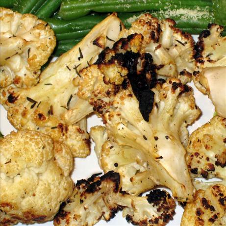 Grilled Cauliflower. Photo by yogiclarebear