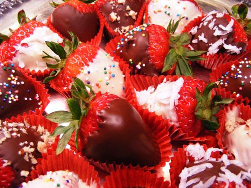 Chocolate Covered Dipped Strawberries. Photo by Lavender Lynn