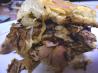 Leftover Steak Sandwich With Onions and Mushrooms