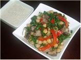 Warm Chickpea and Spinach Salad With Yogurt Sauce