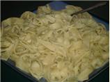 Homemade Cilantro & Minced Onion Noodles