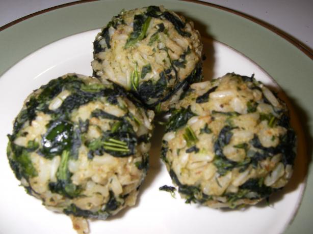 Greek Spinach Rice Balls. Photo by dallasdiva