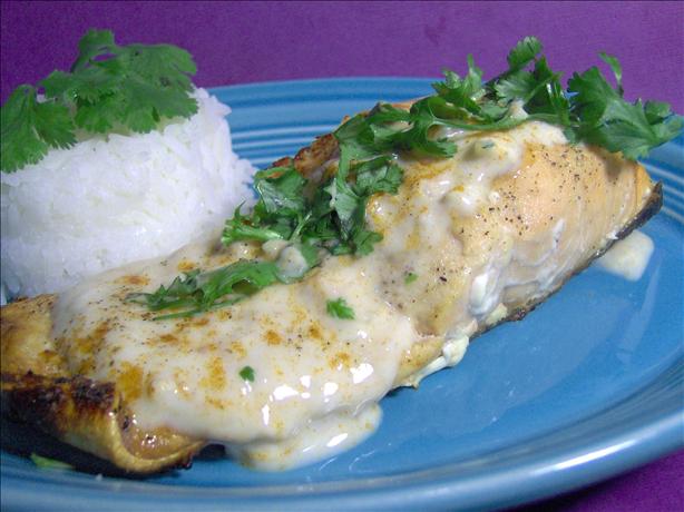 Salmon Cutlets With Yoghurt Sauce. Photo by Sharon123
