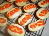Hot Dog Cookies with Relish and Mustard