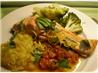 Grilled Salmon With Sicilian Tomato Sauce. Recipe by Ailsa of New Zealand