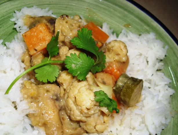 Green Coconut Curry With Vegetables. Photo by Karen Elizabeth