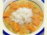 Sweet Potato Soup With Marooned Rice