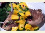 Spiced Rum-Sugar Chicken With Mango Mojito Salsa