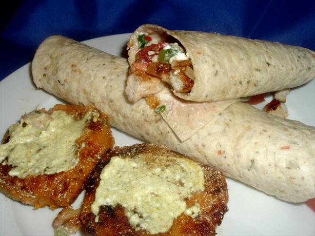 Sweet Mashed Potato Cakes With Curry Sour Cream. Photo by Bergy
