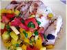 Garlic Lime Grilled Chicken With Mango Salsa