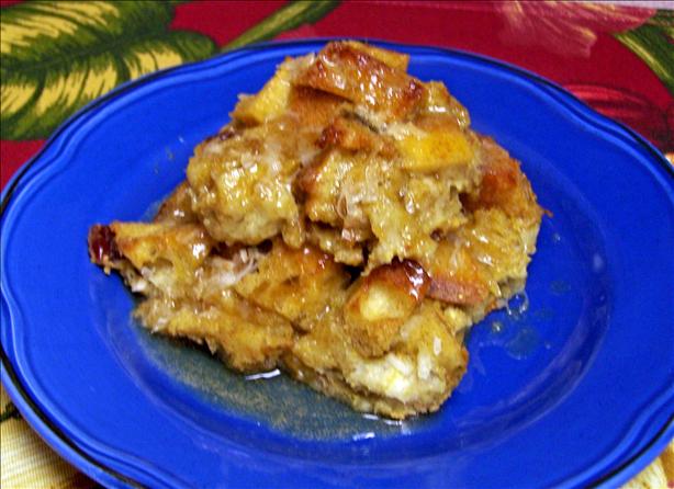 Mango Coconut Bread Pudding With Rum Sauce. Photo by Rita~