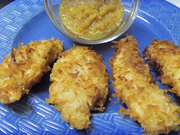 Coconut Chicken With a Tropical Mango Rum Sauce. Photo by alligirl