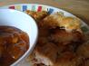Coconut Chicken With a Tropical Mango Rum Sauce