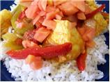 Chicken, Peppers & Rice Caribbean Style