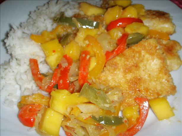 Island Chicken With Mango. Photo by tigerduck
