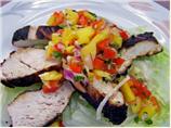 Grilled Lime-Cilantro Chicken With Mango Salsa