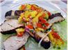 Grilled Lime-Cilantro Chicken With Mango Salsa. Recipe by Tasty Tidbits