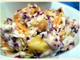 Nutty Pineapple Coleslaw (Low-Fat)