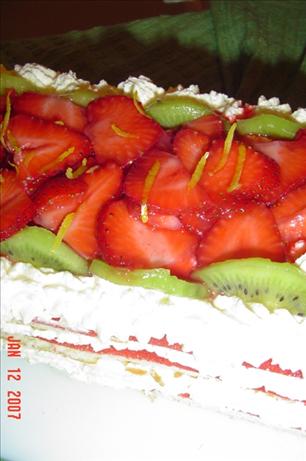 Strawberry Cheesecake Torte. Photo by cook from scratch