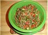 Warm Lentil Salad With Onion, Peppers, and Spinach. Recipe by Ppaperdoll