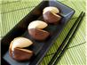 Chocolate-Dipped Fortune Cookies. Recipe by ms_bold