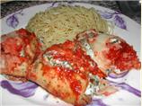 Eggplant (Aubergine) " Crepes" With Spinach Filling