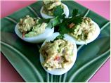 Guacamole Stuffed Deviled Eggs